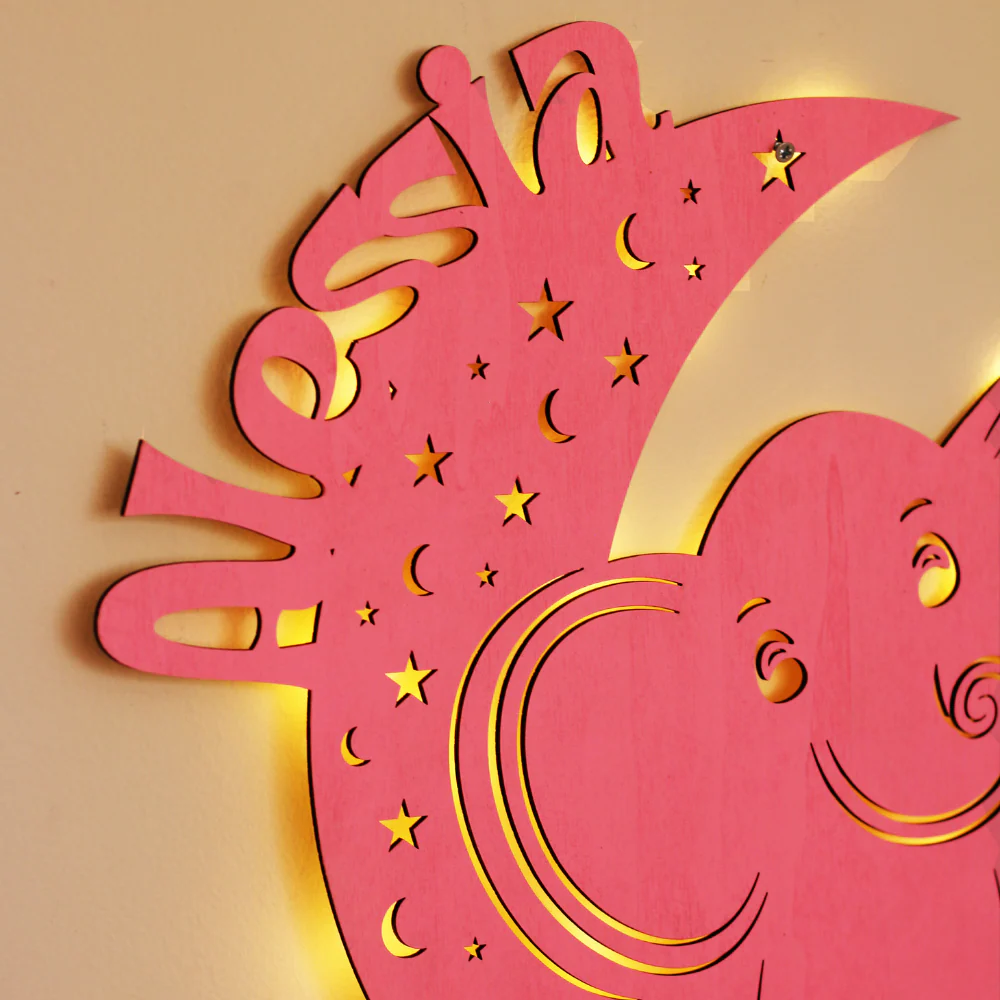 Lampada A Forma di Animale Elefante A Parete Luce Led - Image 3