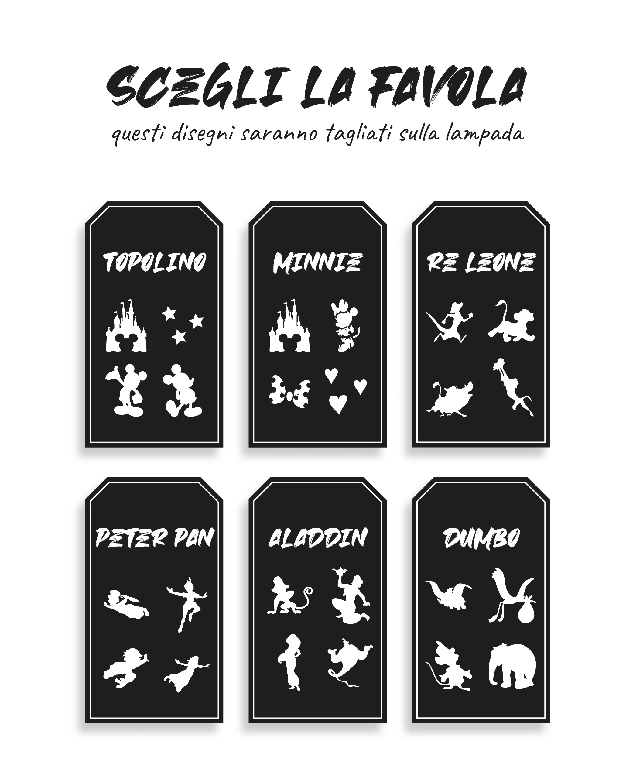 Lampada lettera personalizzata in legno con favole - Image 6