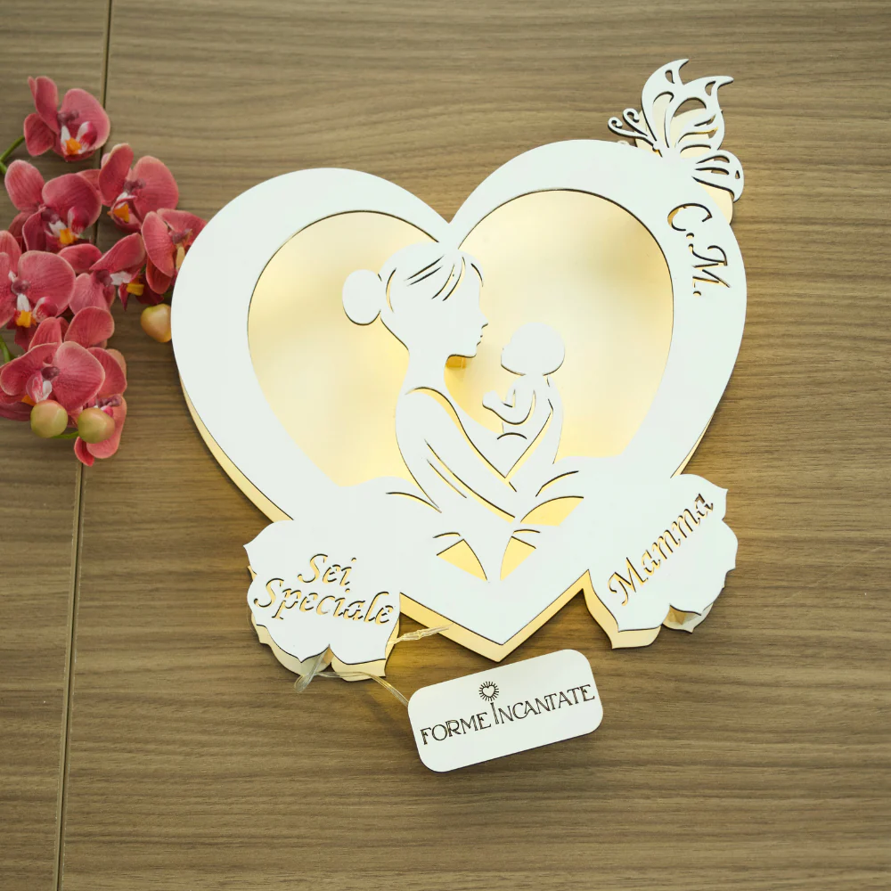 Lampada "Abbraccio d'amore"