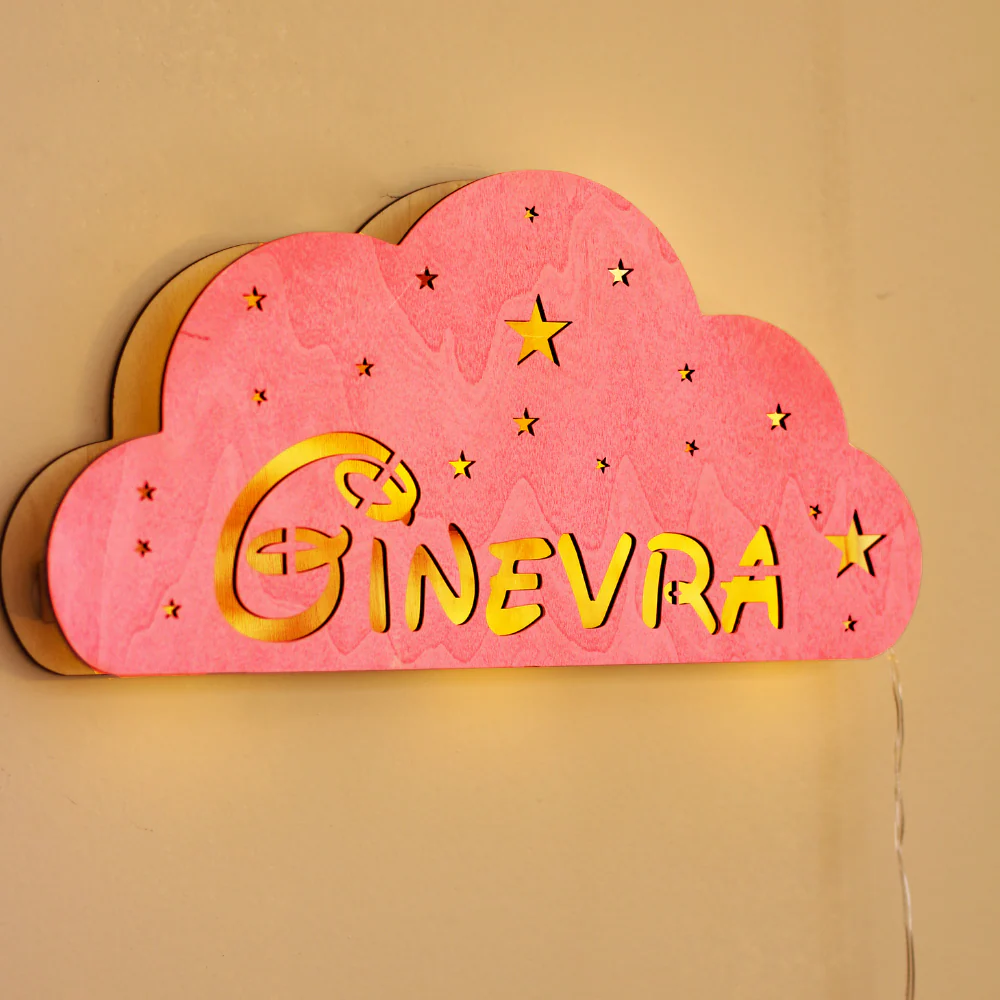Lampada Nuvola a Parete con Nome Personalizzato - Image 5