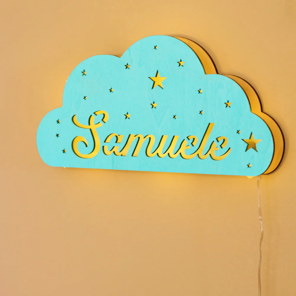 Lampada Nuvola a Parete con Nome Personalizzato - Image 6