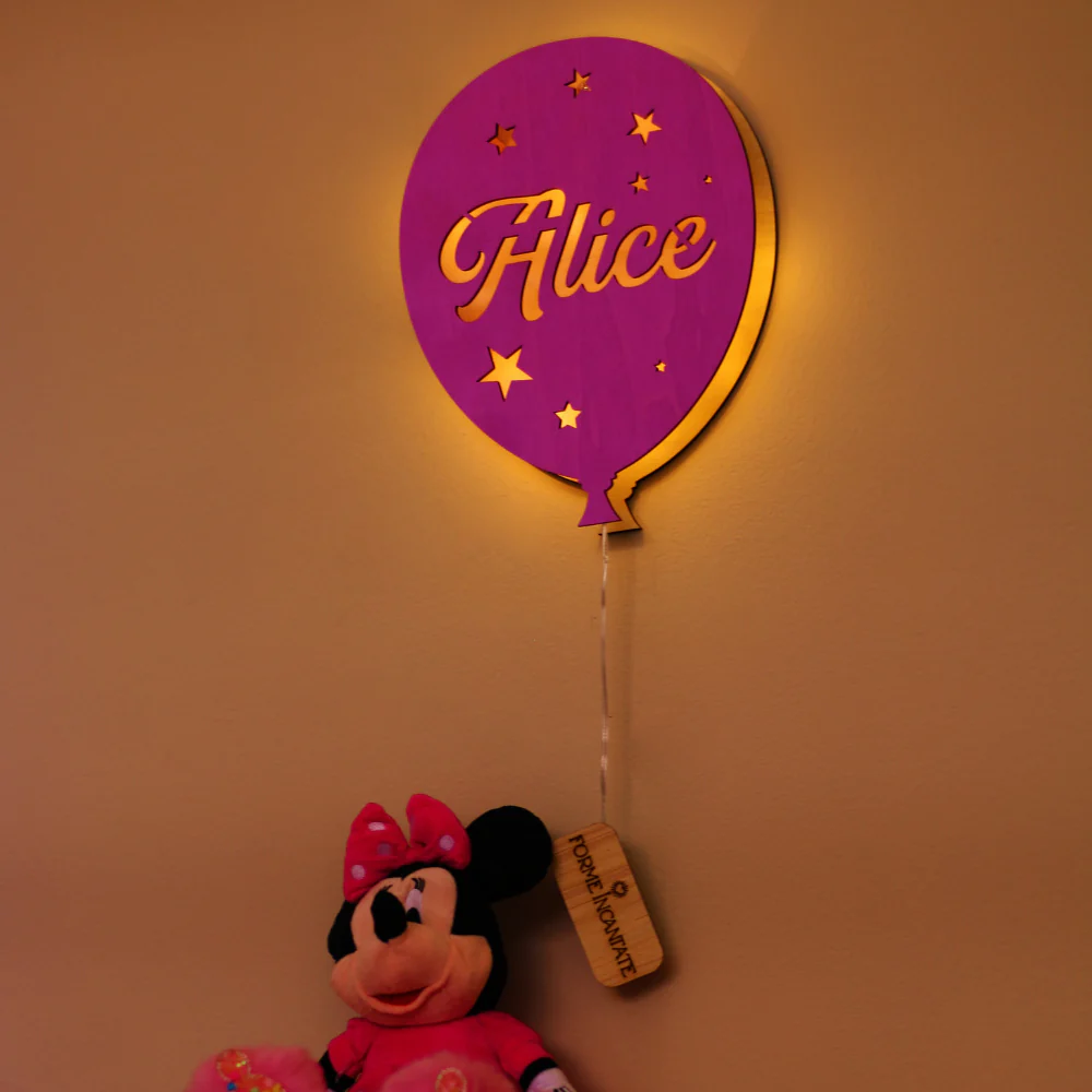 Lampada Palloncino a Parete con Nome Personalizzato - Image 6