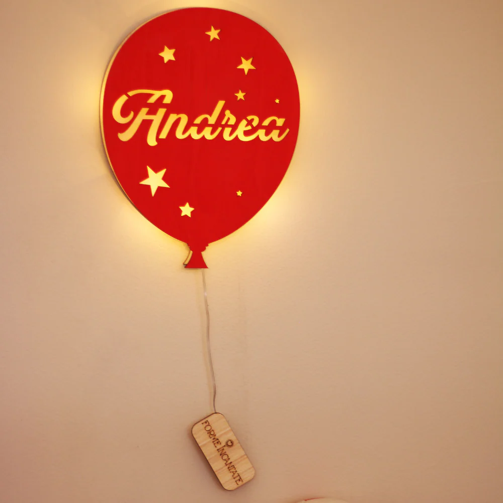 Lampada Palloncino a Parete con Nome Personalizzato - Image 7
